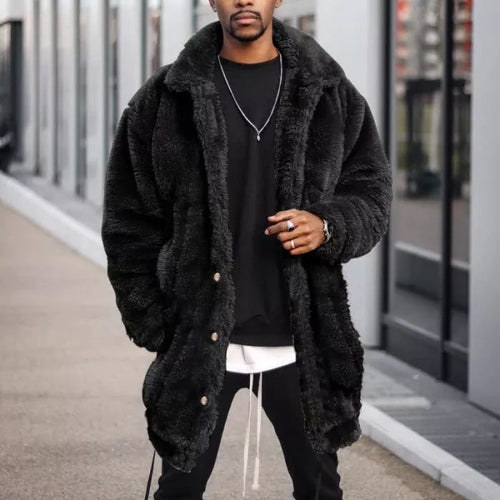Men's Fashionable Teddy Jacket with Zippable Pockets and High Thermal Insulation Lune London