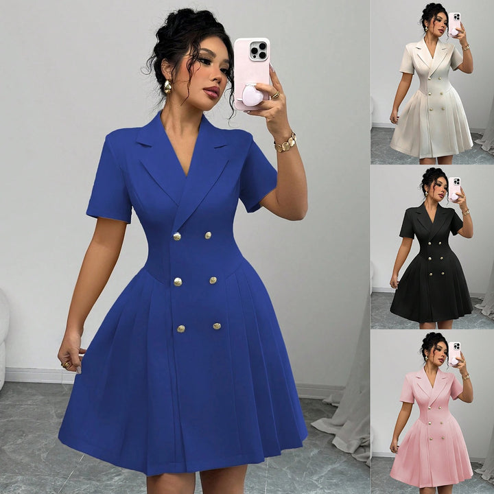 Lune London Double-breasted A-line Dress for Women