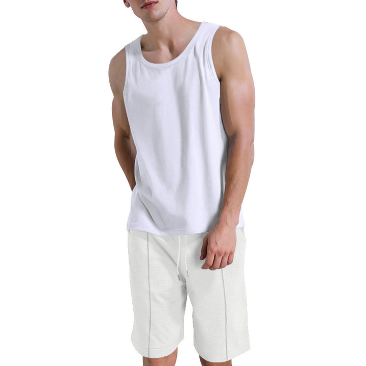 Tenue de sport décontractée pour hommes avec haut sans manches et shorts Lune London
