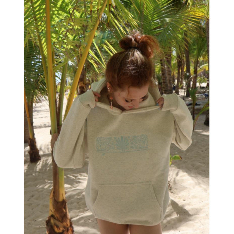 Women's Oversized Hoodie with Creative Graphics and Comfortable Fit Lune London