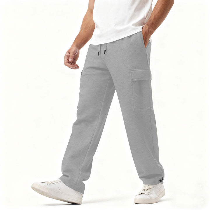 Men's Cargo-Style Leisure Pants with Practical Side Pockets and Elastic Waistband Chic & Stil