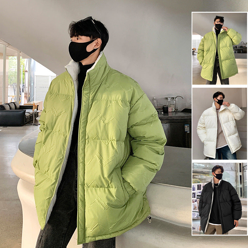 Oversized down jacket for men with high collar and elastic cuffs Lune London