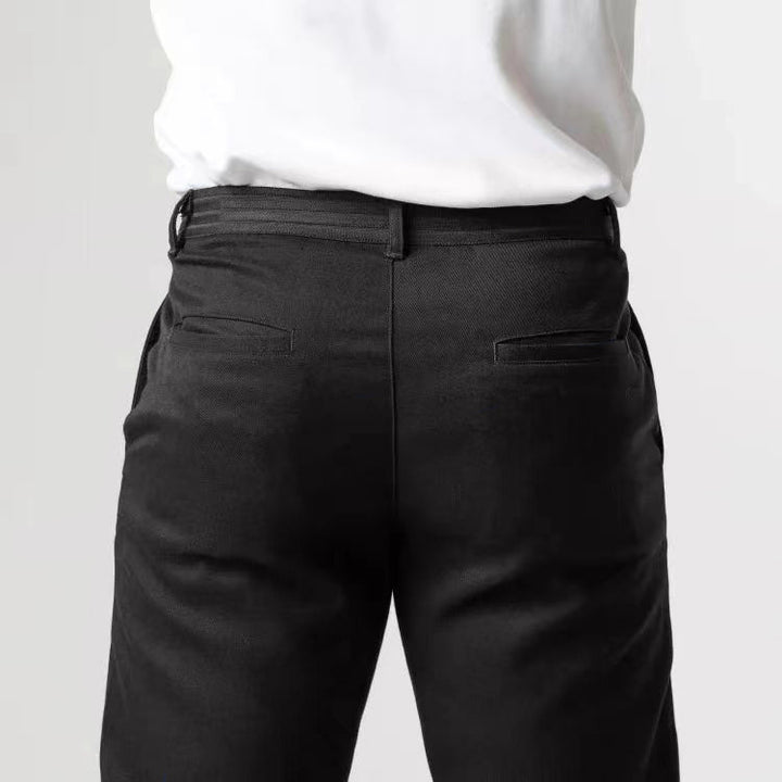 Fashion chinos pants for men with elastic waistband and practical pockets Lune London