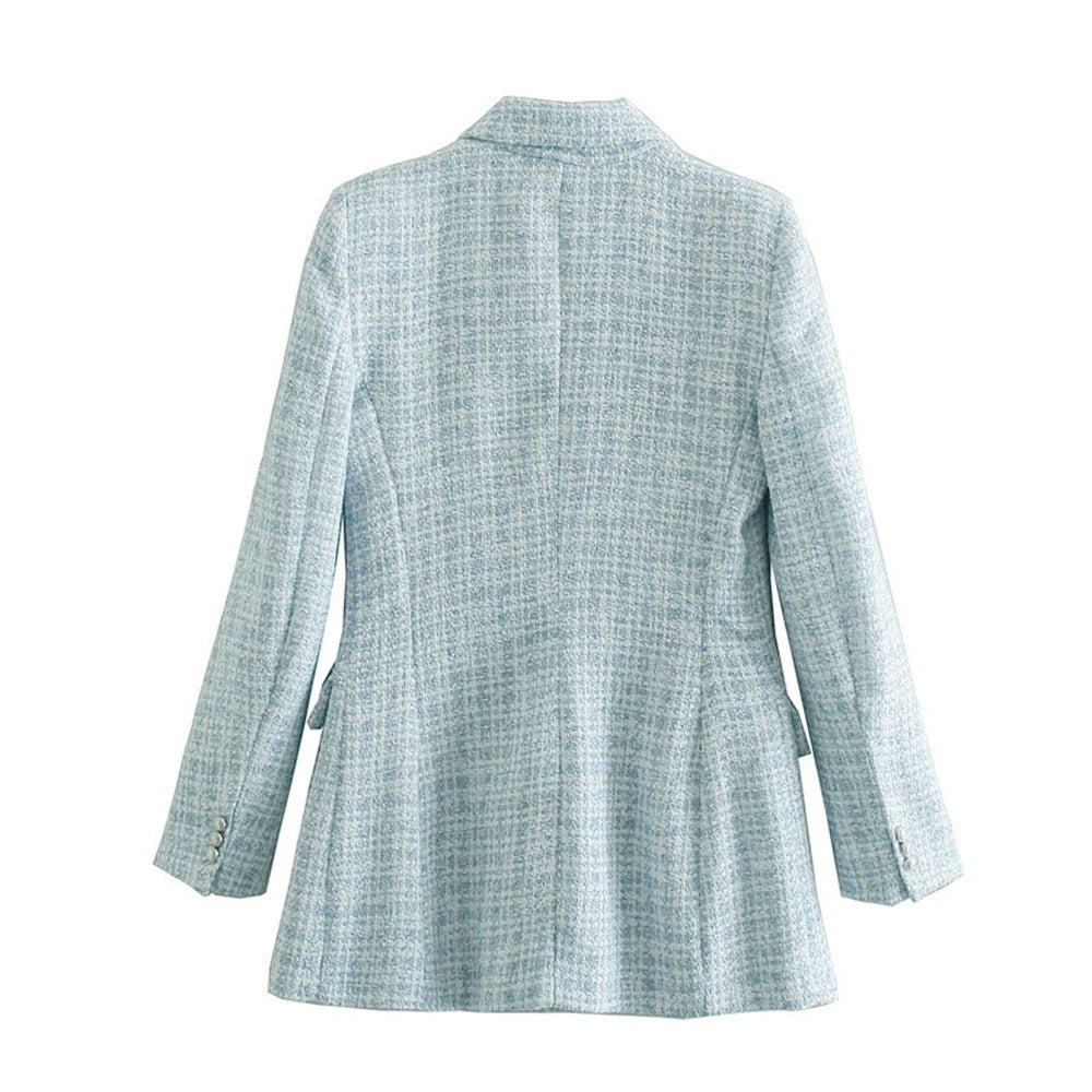Lune London | Cut Women's Blazer In Light Blue