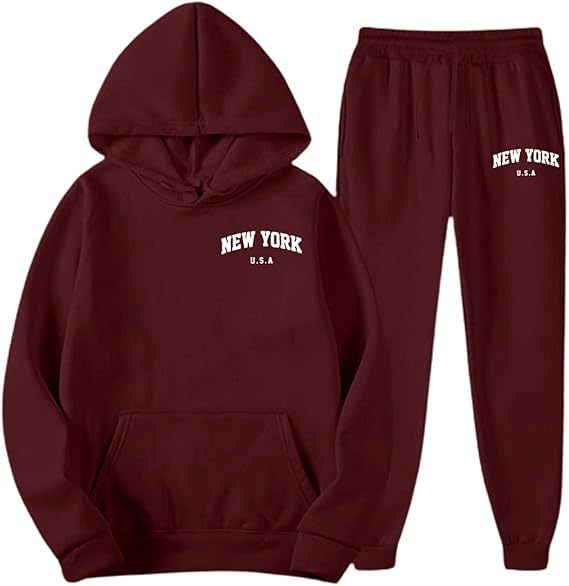 Women's Hooded Sweat Suit with high-quality material and modern lettering Chic & Stil