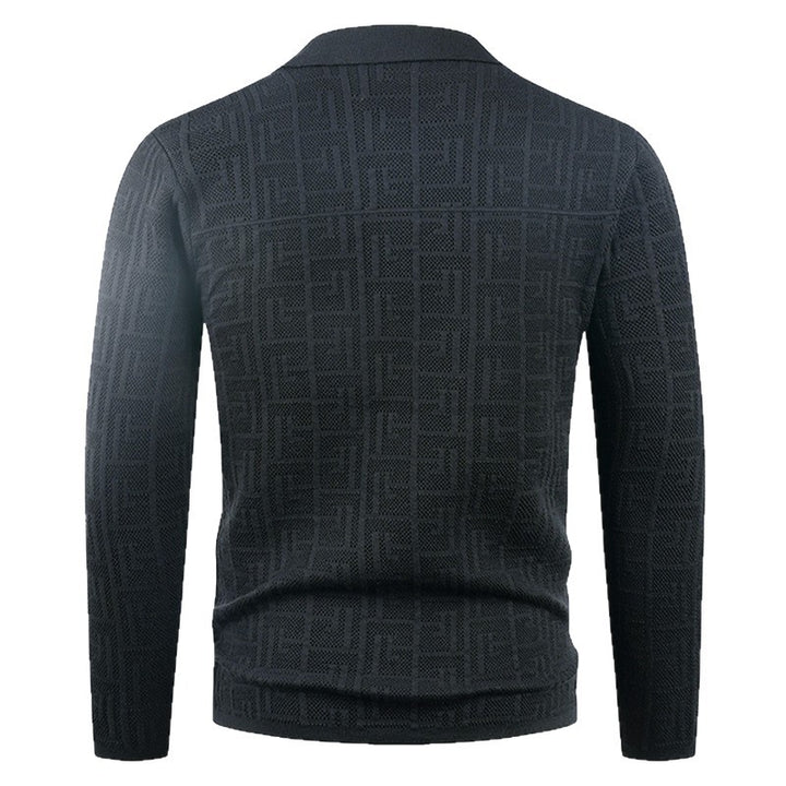 Trendy knitted jacket for men with unique pattern Lune London