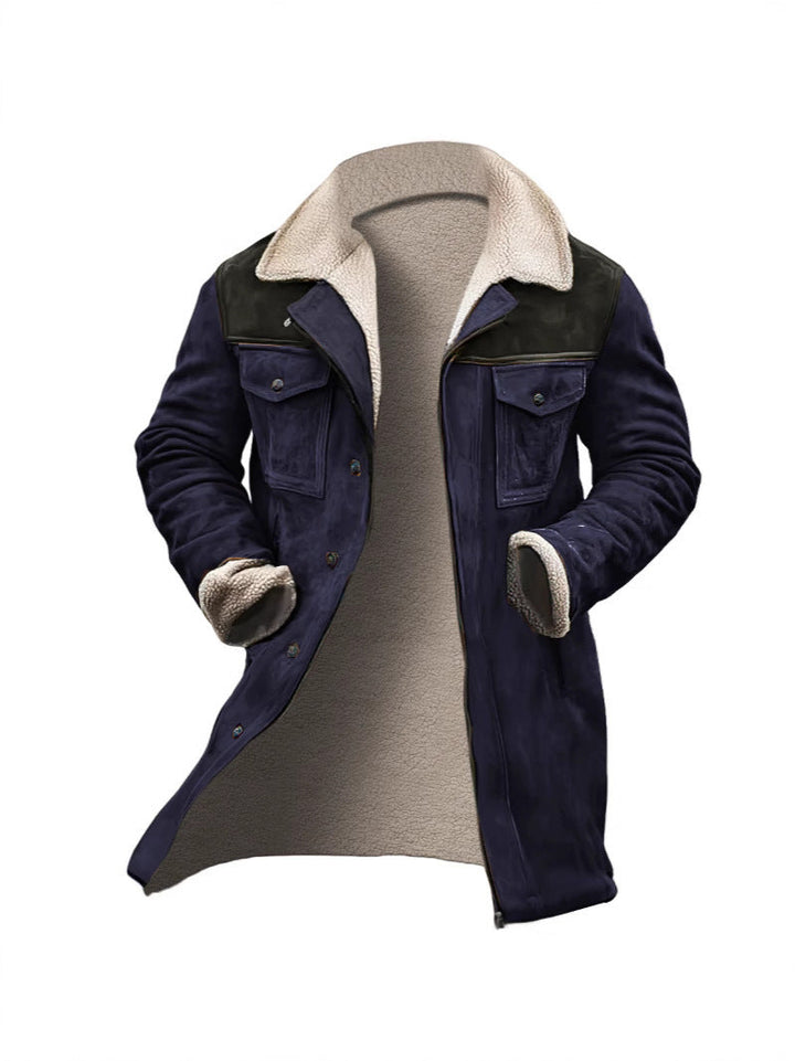Men's Premium Suede Jacket with Teddy Lining Lune London