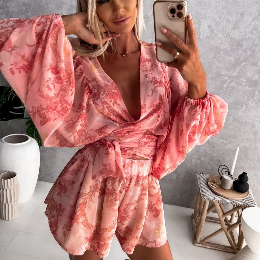 Women Elegant Bohemian Printed Dress Jumper Lune London