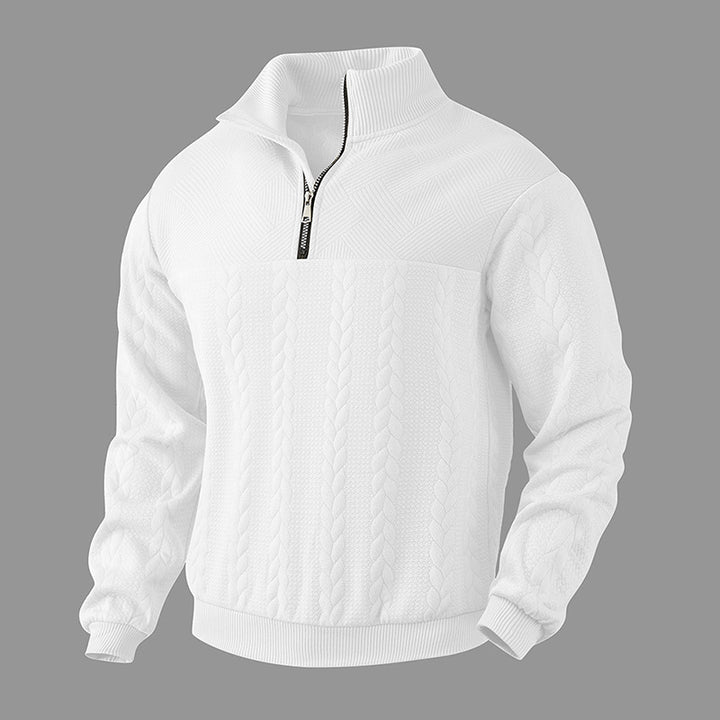 Knitted sweater for men with high collar Lune London