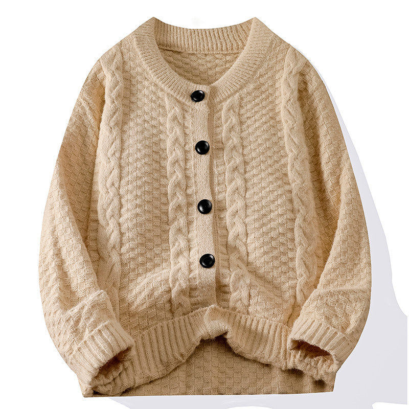 Lady cardigan with fixed edge and detailed raised pattern Lune London
