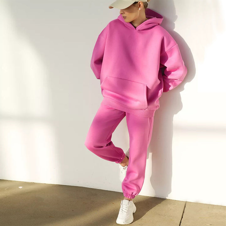 Women comfortable hoodie and jogger pants set Lune London