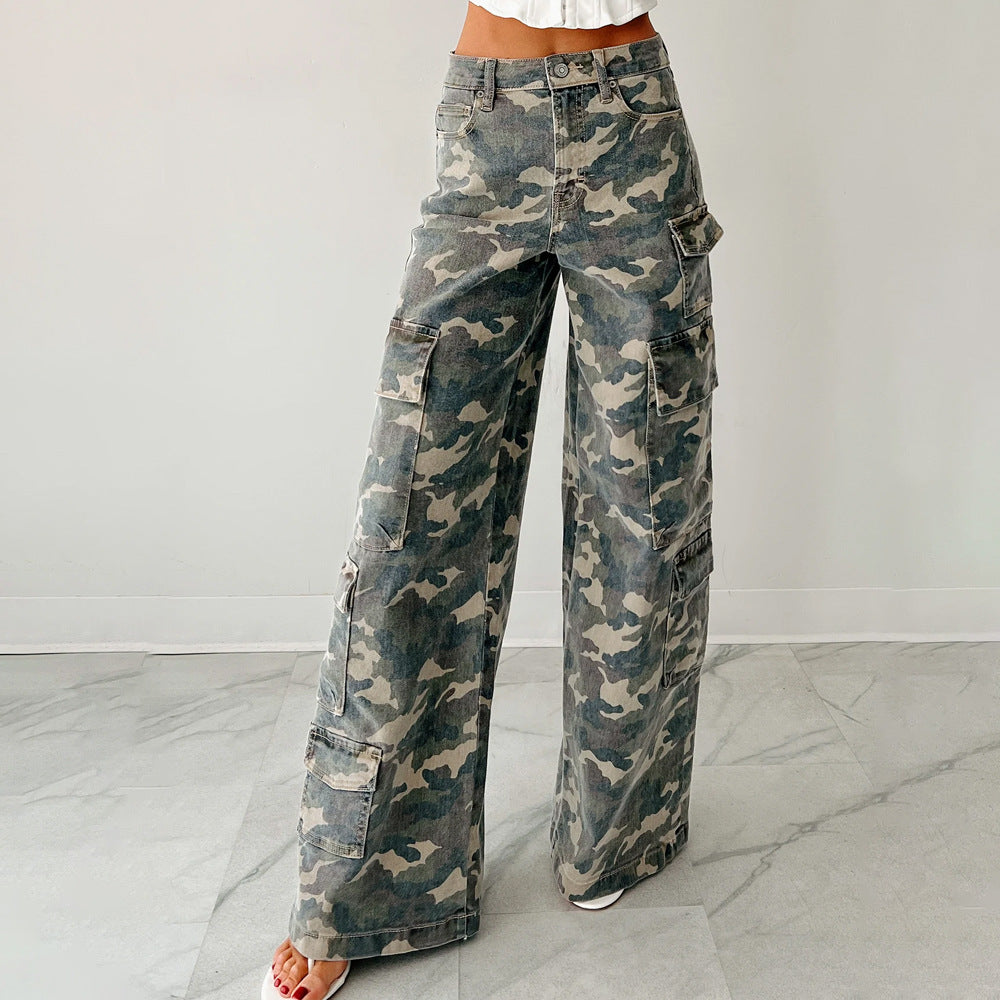 Lune London Wide Leg Cargo Pants for Women