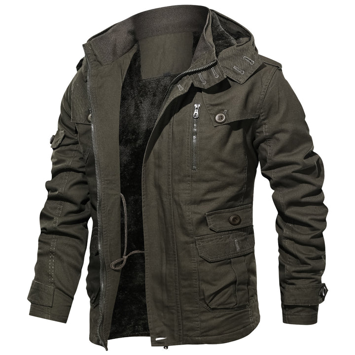 Multifunctional outdoor jacket for men with cozy inner lining Lune London
