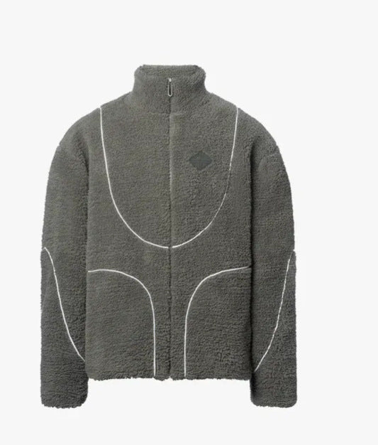 Fleece jacket for women with a high collar and practical zip pockets Lune London