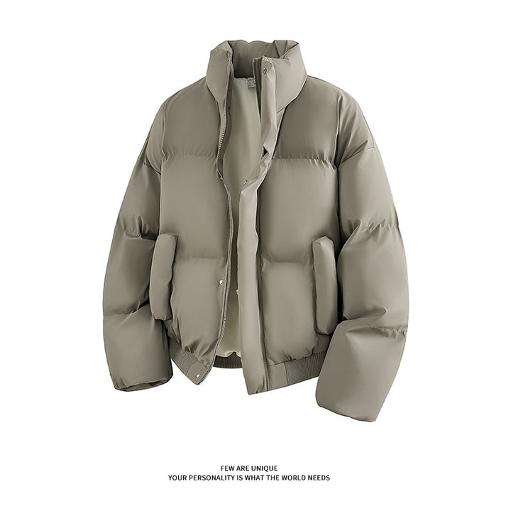 Trendy padded jacket for men with high collar and practical pockets Lune London