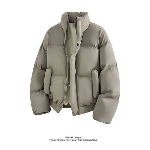 Trendy padded jacket for men with high collar and practical pockets Lune London