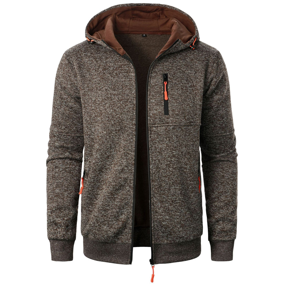 Sporty hooded jacket for men with an innovative structural design and practical pockets Lune London