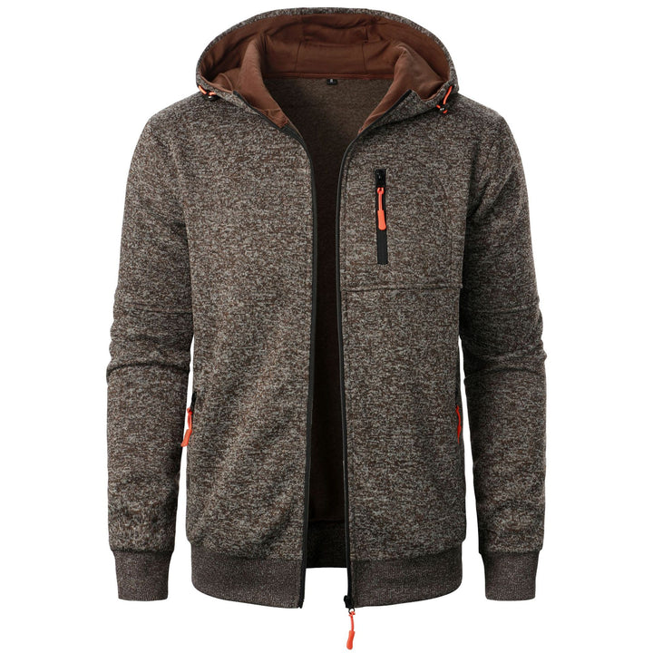 Sporty hooded jacket for men with an innovative structural design and practical pockets Lune London