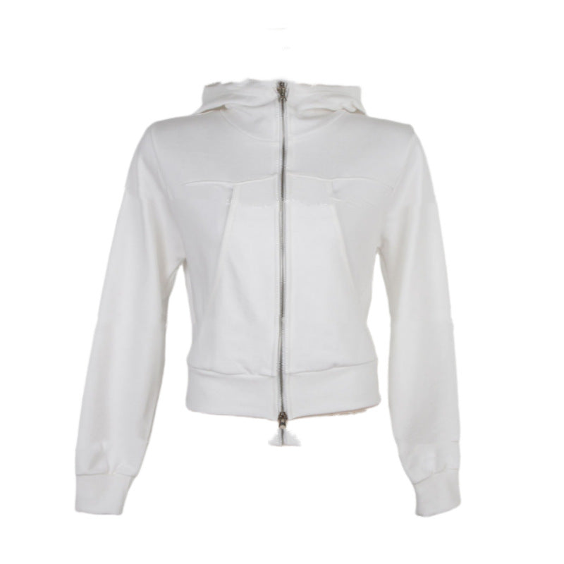 Ladies sporty leisure jacket with high collar Chic & Stil