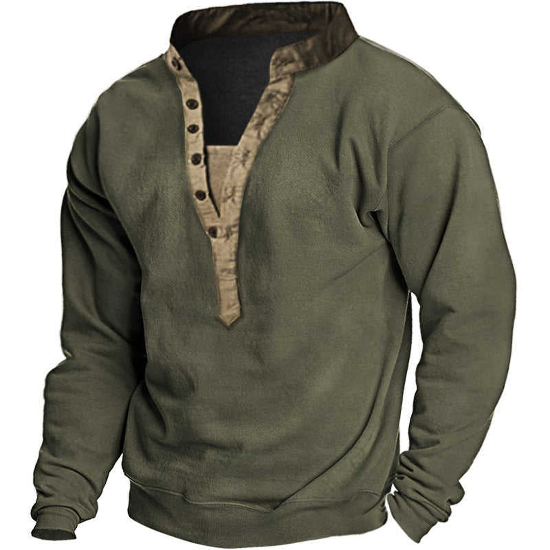Long sleeve shirt for men with elegant button closure and practical chest pocket Lune London