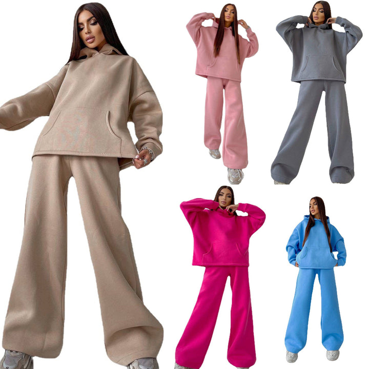 Oversized comfortable hoodie set and loose jogger pants Lune London