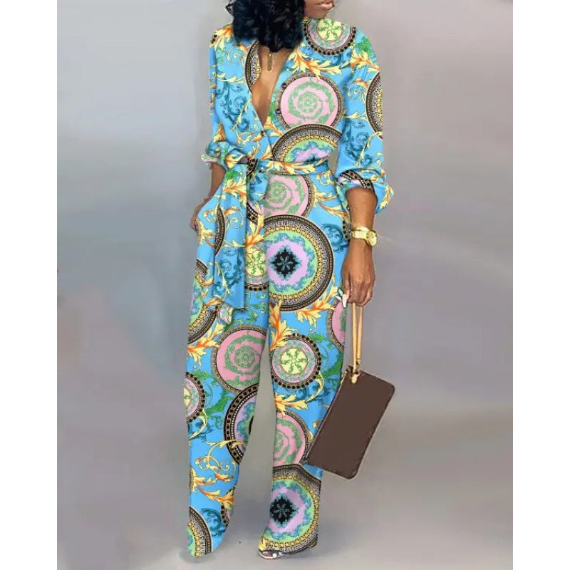 Women's Denim Jumpsuit with Fashionable Patchwork Design and Practical Pockets Lune London