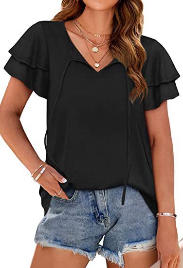 Women's top with ruffle details and a relaxed fit Lune London