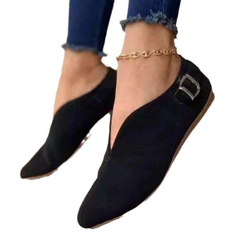 Semi-formal shoes for women with an elegant buckle and an open design Lune London
