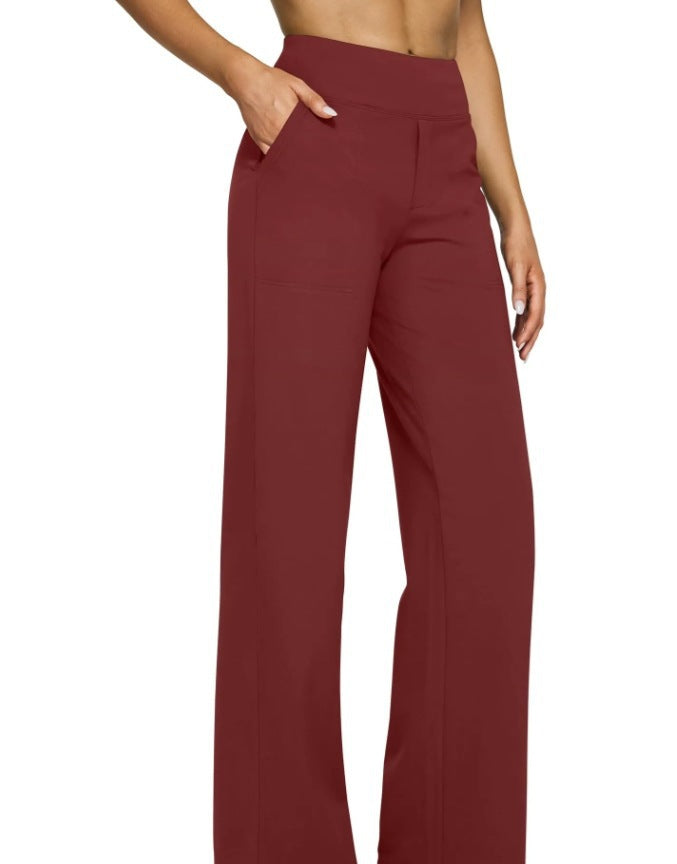 Women Wide-Leg Lounge Pants with Elastic Waist Lune London