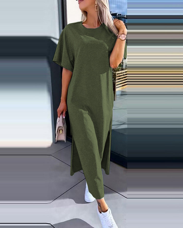 Lune London oversized midi T-shirt dress for women