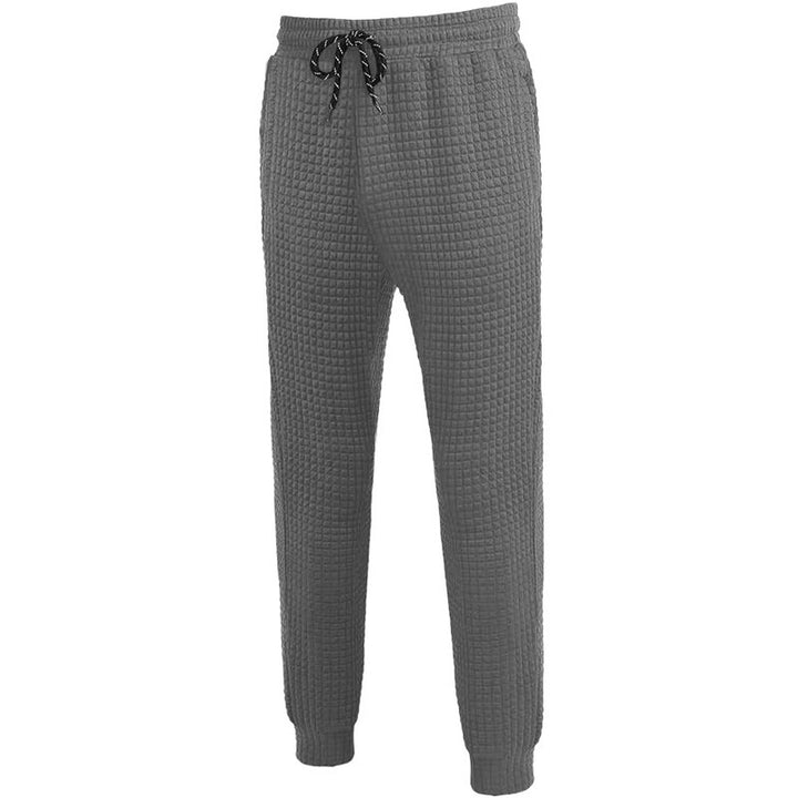 Lune London women's jogging pants with textured waffle fabric