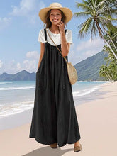 Long cotton dresses for women with straps and pockets Lune London