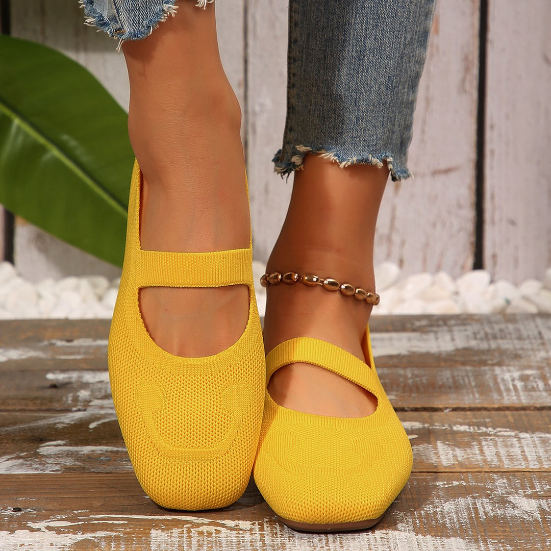 Ladies Cheerful Mary Jane Ballerinas Lune London