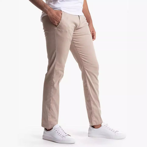 Slim-fit chino pants for men in breathable material Lune London