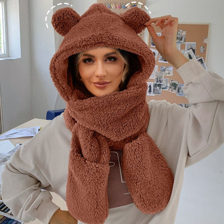 Ladies Cozy Beanie with Chic Scarf and Style