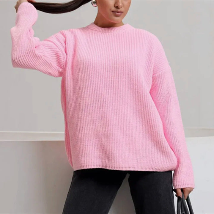 Women’s casual chunky knit sweater with wide sleeves and a modern cut Lune London