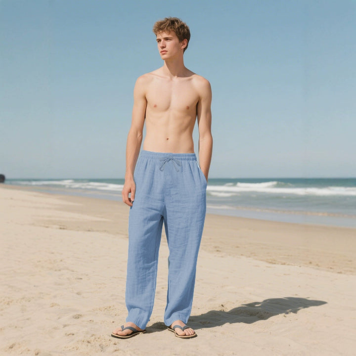 Casual pants for men with elastic waistband and practical pockets Lune London