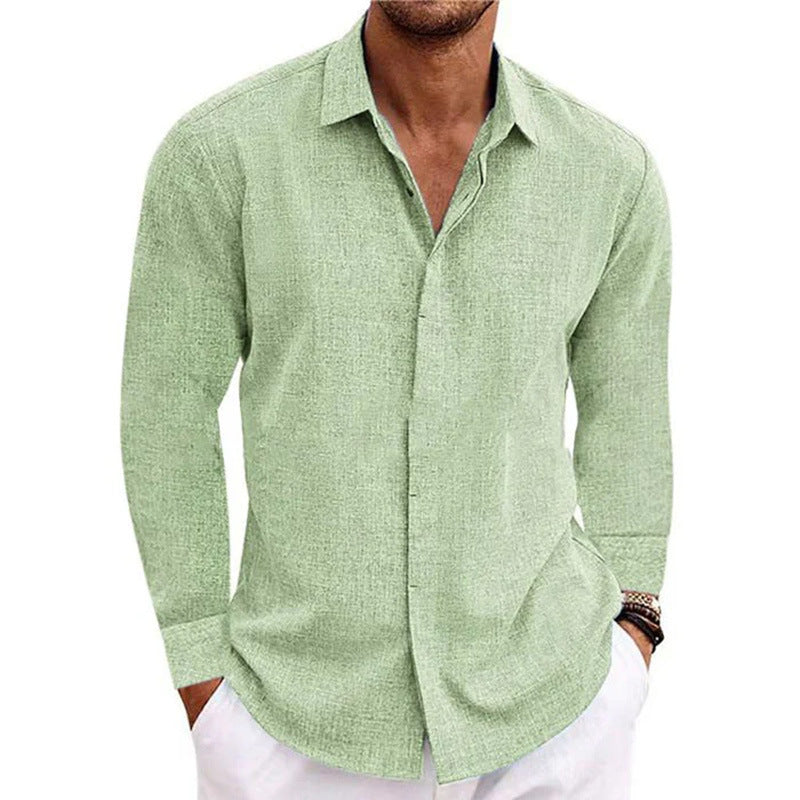 Men's Leisure Shirt Made Of Breathable Cotton with Long Sleeves and Modern Cut Lune London