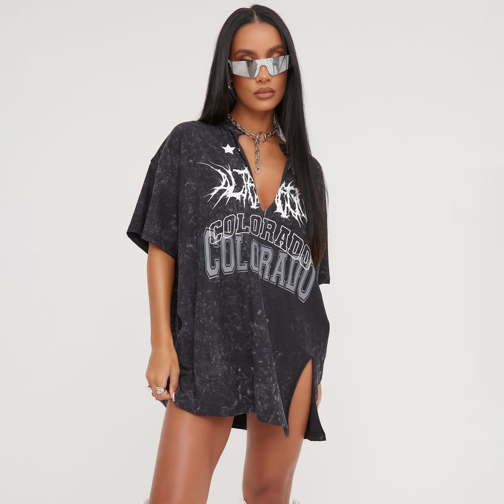 Oversized vintage t-shirt for women with a unique graphic design Lune London