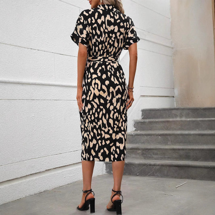 Lune London women's wrap dress with elegant slit details