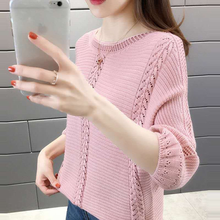 Pull en tricot décontracté pour femmes avec des détails délicats Chic & Stil