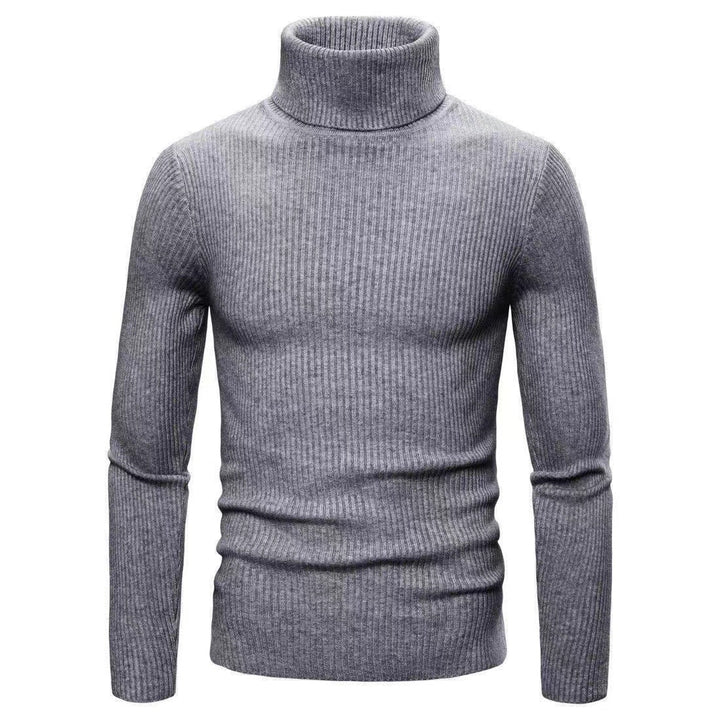 Men's Elegant Turtleneck Sweater in Fine Knit Quality Lune London