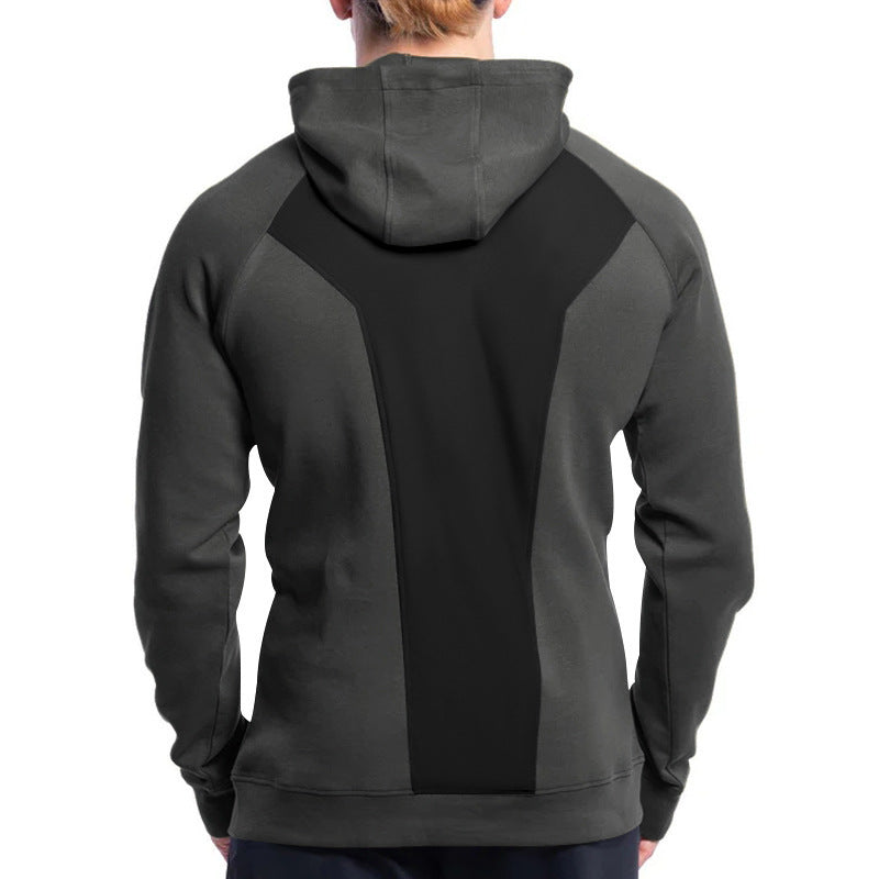 Men's functional hoodie with half zipper and practical pockets Lune London