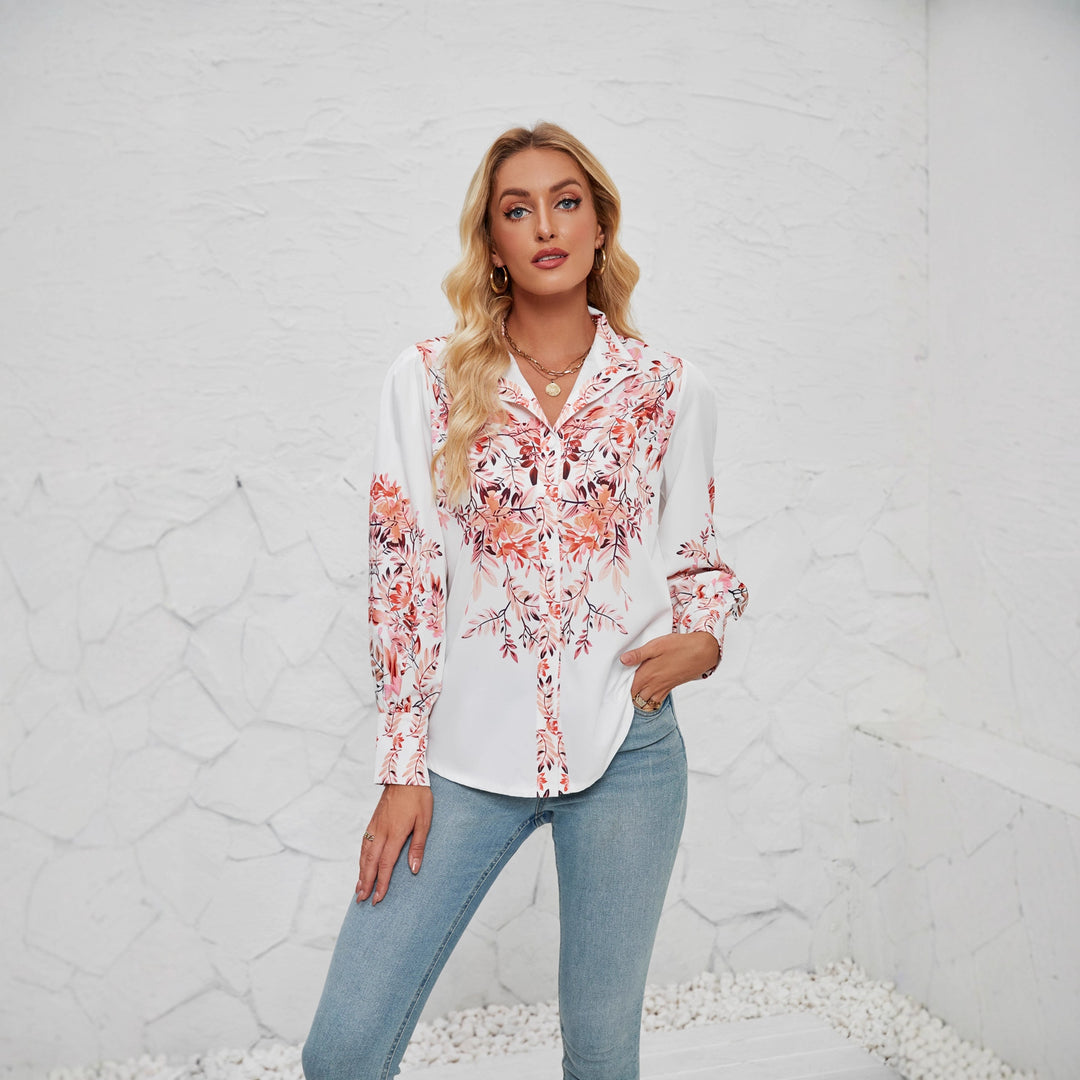 Blouses for women with floral patterns and elegant puff sleeves Chic & Stil
