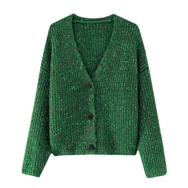 Women’s cozy chunky knit pullover with button detail and relaxed fit Lune London
