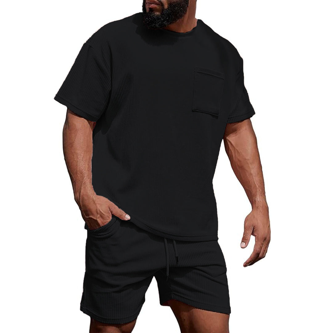 Men Short Sleeve T-shirt and Shorts Leisure Outfit Lune London