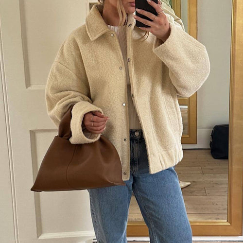Women cozy boucle jacket Lune London