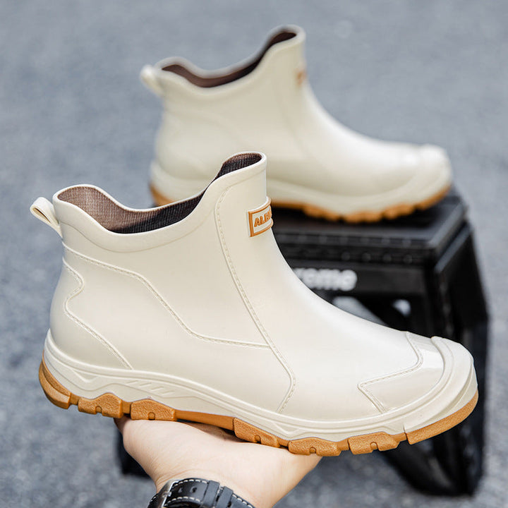 Men's Rubber Boots with Non-Slip Sole and Flexible Entry Lune London