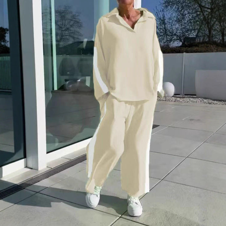 Casual leisure set for ladies with shirt and wide pants Lune London