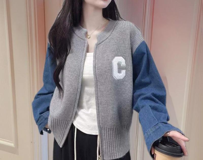 Cardigan Tendance pour Femmes avec Manches en Jean Chic & Stil